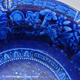 Arms of Maryland Bowl Historical Blue Staffordshire Thomas Mayer ZAM-6