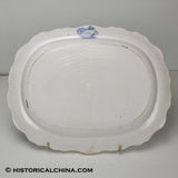 Picturesque Views "Govenors Island" New York - Hudson River American View Staffordshire Platter LAM-2