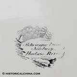 Picturesque Views "Newburg Hudson River New York" Black Transfer Staffordshire Platter LAM-4
