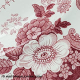 "The Residence of the Late Richard Jordan NJ" Pink Transfer Staffordshire Platter LAM-7