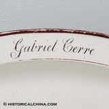 Circa 1790 Gabriel Cerre "St Louis/Quebec Interest" Staffordshire Creamware Platter LAM-9