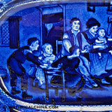 "The Rabbit on the Wall" Wilkies Designs by Clews Small Staffordshire Transfer Platter LAM-12