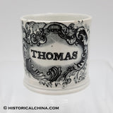 "Thomas" Staffordshire Transfer Ceramic Childs Mug LAM-15