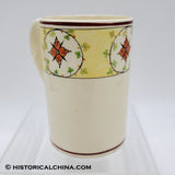 Handpainted Stafffordshire Creamware Ceramic Tankard Circa 1810 LAM-22