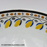 Circa 1830 Hand Made & Painted Decorative Art "Leeds" Staffordshire Bowl LAM-29