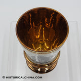 Circa 1830 "Lafayette" Transfer Staffordshire Copper Luster Chalice Cup LAM-30