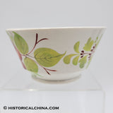 "Woods Rose" Hand Made & Painted Floral Stafordshire Waste Bowl Circa 1850 LAM-41