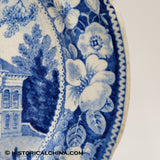 Circa 1835 Staffordshire Transferware Historic Boston State House Plate LAM-43