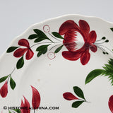 4 Early "Adams Rose" Staffordshire Ceramic Plates Hand Made & Decorated in 1830! LAM-47