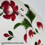 4 Early "Adams Rose" Staffordshire Ceramic Plates Hand Made & Decorated in 1830! LAM-47