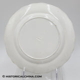 4 Early "Adams Rose" Staffordshire Ceramic Plates Hand Made & Decorated in 1830! LAM-47