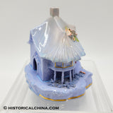 Staffodshire Lilac Pastille Burner Cottage Hand Made & Decorated in 1830s LAM-50