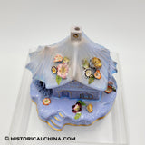 Staffodshire Lilac Pastille Burner Cottage Hand Made & Decorated in 1830s LAM-50