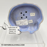 Staffodshire Lilac Pastille Burner Cottage Hand Made & Decorated in 1830s LAM-50