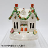 Staffodshire Cottage Hand Made & Bocage Decorated in 1830s LAM-48