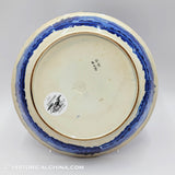 Table Rock Niagara Beaded Rim Bowl Historical Blue Staffordshire Seashell Border ZAM-24