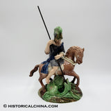 Staffordshire Saint George The Dragon Large Figure By Ralph Wood Ca. 1790’s LAM-109