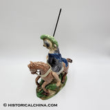 Staffordshire Saint George The Dragon Large Figure By Ralph Wood Ca. 1790’s LAM-109