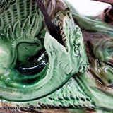 Staffordshire Saint George The Dragon Large Figure By Ralph Wood Ca. 1790’s LAM-109