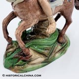 Staffordshire Saint George The Dragon Large Figure By Ralph Wood Ca. 1790’s LAM-109