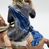Staffordshire Saint George The Dragon Large Figure By Ralph Wood Ca. 1790’s LAM-109