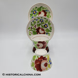 Pair of Cups & Saucers Staffordshire "Woods Rose" Made in England Circa 1825 LAM-53