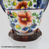 Guady Dutch "Single Rose" Hand Painted Cup & Saucer from 1820 LAM-58