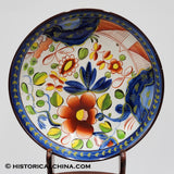 Guady Dutch "Single Rose" Hand Painted Cup & Saucer from 1820 LAM-58