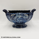 Blue Transfer Staffordshire "Quadrepeds" Camel Soup Tureen LAM-61