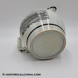 Staffordshire So Called "Quincy Railroad" Creamware Pitcher w/ Horse Pulled Train Cars LAM-63