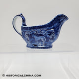 Quadrepeds "Fox" Ceramic Staffordshire Transferware Creamer Circa 1820 LAM-71