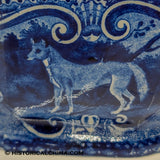 Quadrepeds "Fox" Ceramic Staffordshire Transferware Creamer Circa 1820 LAM-71