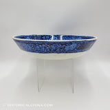 Lafayette at Washington's Tomb Beaded Rim Bowl Historical Blue Staffordshire ZAM-14