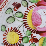 200 YEARS OLD Beautiful Hand Painted Staffordshire "Queens Rose" Dessert Plate LAM-70