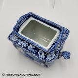 Quadrepeds Tibetan Musket Deer Sugar Bowl Ceramic Staffordshire Transferware LAM-73