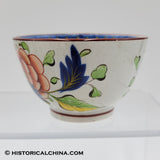 Pair of Antique Ceramic "Grape Cluster" Pattern Gaudy Dutch Cups & Saucers Circa 1825 LAM-78