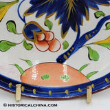 Pair of Antique Ceramic "Grape Cluster" Pattern Gaudy Dutch Cups & Saucers Circa 1825 LAM-78