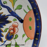Pair of Antique Ceramic "Grape Cluster" Pattern Gaudy Dutch Cups & Saucers Circa 1825 LAM-78