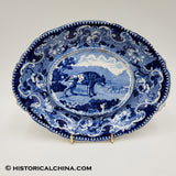 RARE "Quadrepeds" by Woods Ceramic Gravy Tureen Staffordshire Transferware Circa 1820 LAM-72