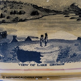 EXTREMELY RARE "Lake George New York" American View Staffordshire Pitcher LAM-90