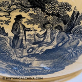EXTREMELY RARE "Lake George New York" American View Staffordshire Pitcher LAM-90