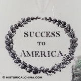 Handmade Ceramic "Success To America" Patriotic Liverpool Creamware Pitcher Circa 1790 LAM-81