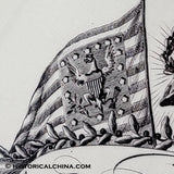 Handmade Ceramic "Success To America" Patriotic Liverpool Creamware Pitcher Circa 1790 LAM-81