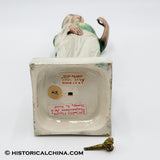 RARE Circa 1760 Staffordshire Figure Beautiful Shepherdess w/ Her Sheep Holding Wildflowers Ralph Wood LAM-89
