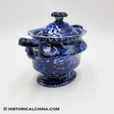 Peace & Plenty Shield Tureen Historical Blue Staffordshire ZAM-577