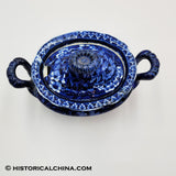 Peace & Plenty Shield Tureen Historical Blue Staffordshire ZAM-577