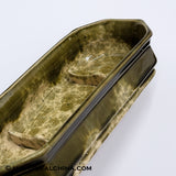 1849 Bennington Ceramic Rockingham Yelloware Flint Glaze Razor Box Vermont American Pottery LAM-83