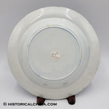 Scarce "So Called Fulton Steamboat" Blue Transfer Staffordshire Soup Plate Circa 1825 LAM-75