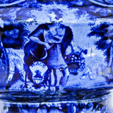 Peace & Plenty Shield Tureen Historical Blue Staffordshire ZAM-577