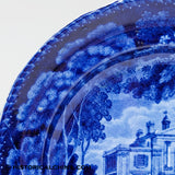 8 3/4" Villa in Regents Park London Plate Blue Staffordshire LAM-98